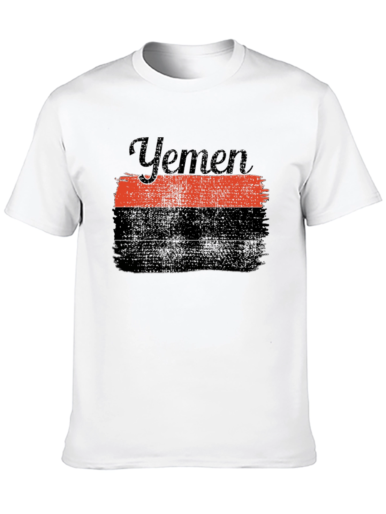 Yemen Flag Graphic T-Shirt - Black