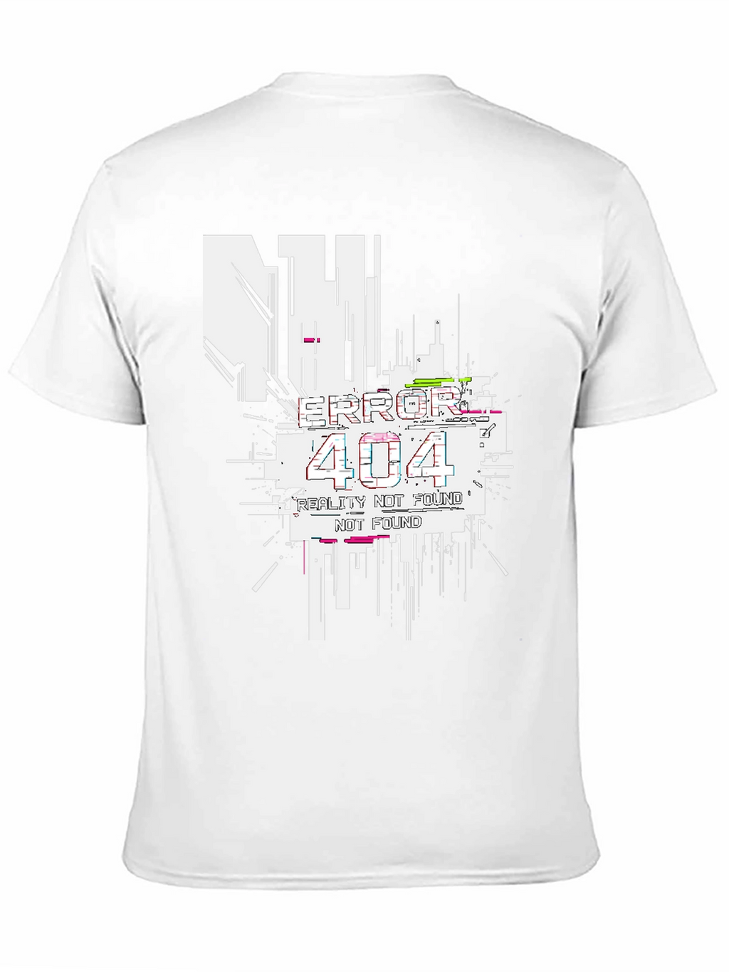 Error 404 Reality Not Found Black T-Shirt
