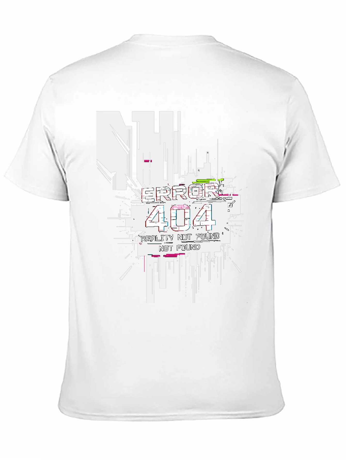 Error 404 Reality Not Found Black T-Shirt