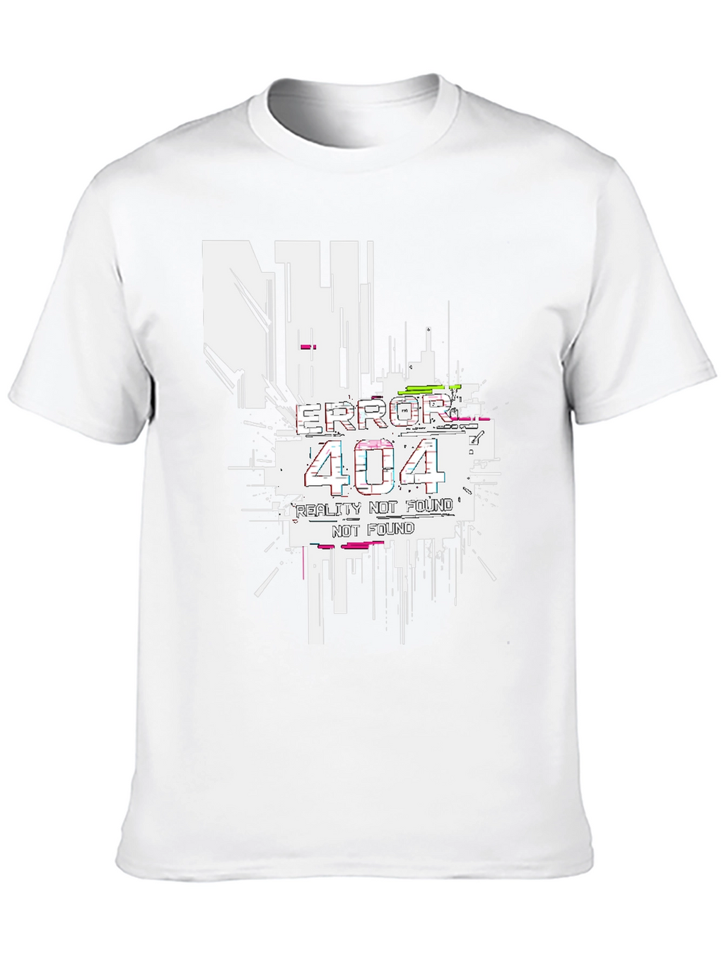 Error 404 Reality Not Found Black T-Shirt