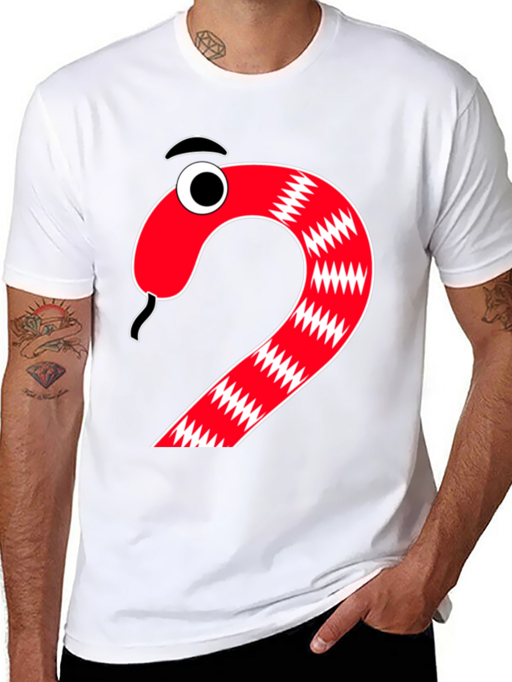 Cartoon Snake Graphic Tee
