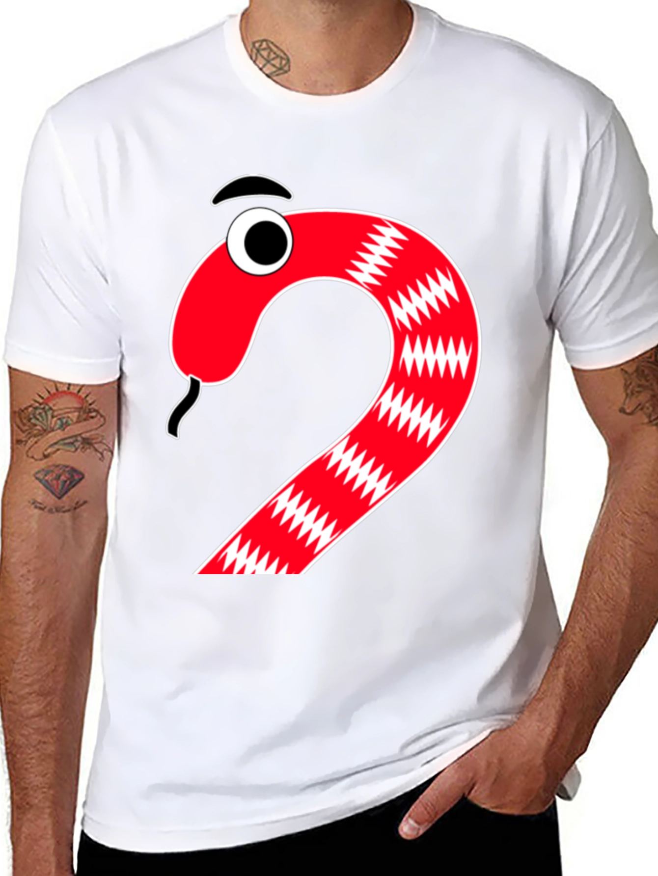 Cartoon Snake Graphic Tee