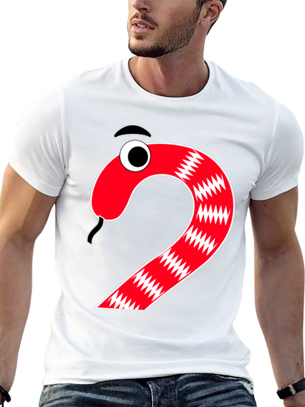 Cartoon Snake Graphic Tee