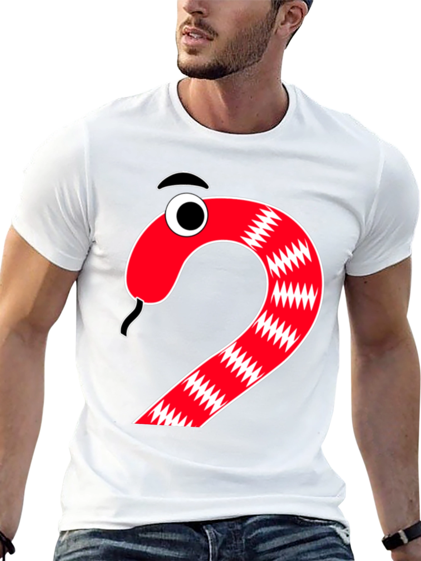 Cartoon Snake Graphic Tee