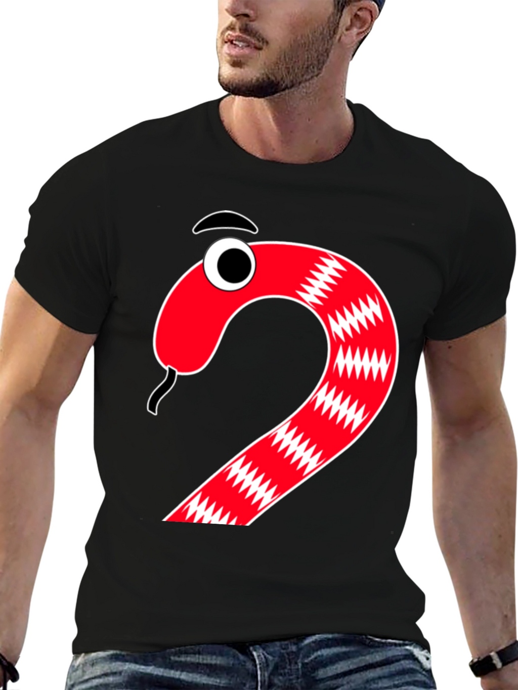 Cartoon Snake Graphic Tee