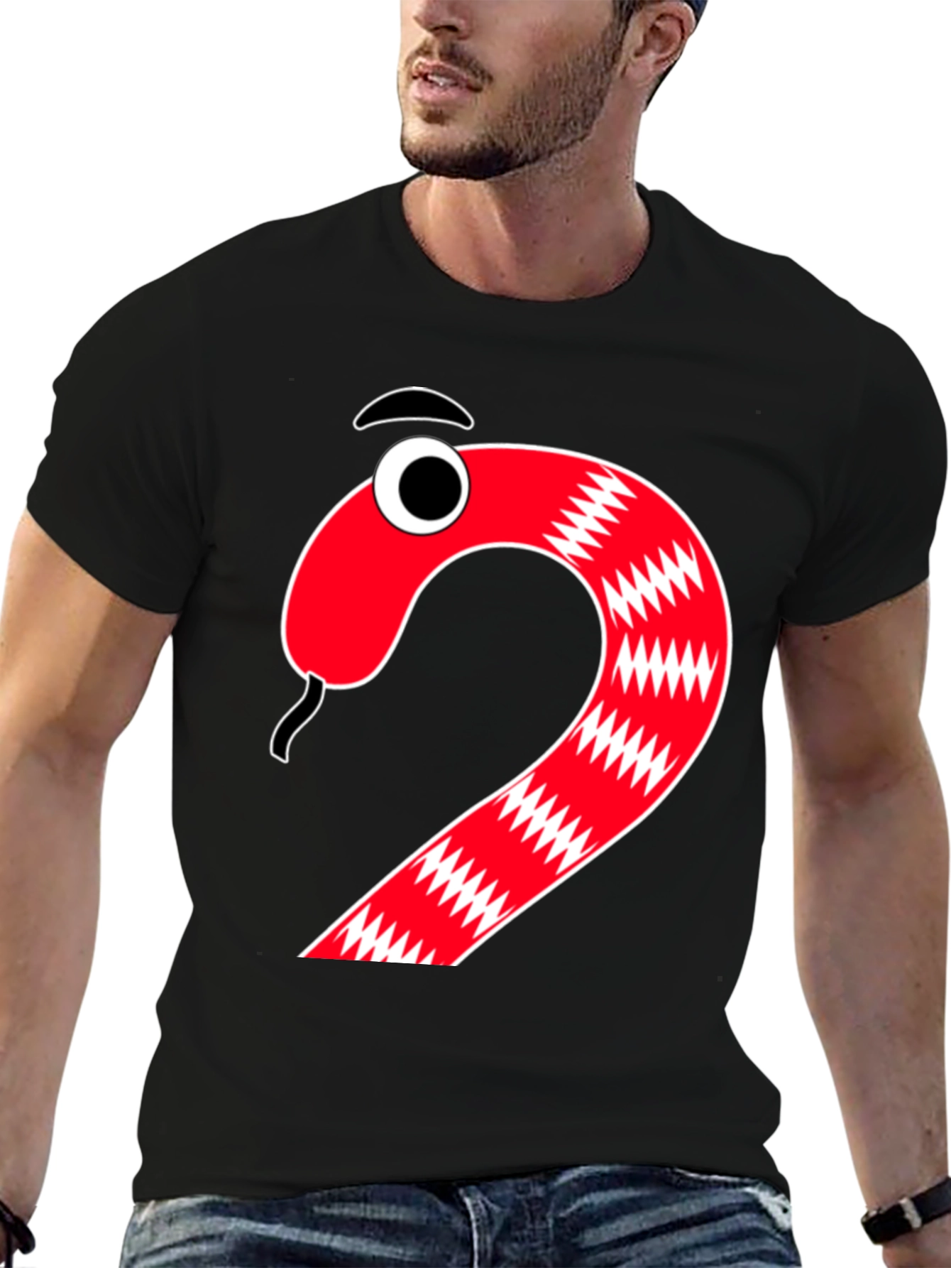 Cartoon Snake Graphic Tee