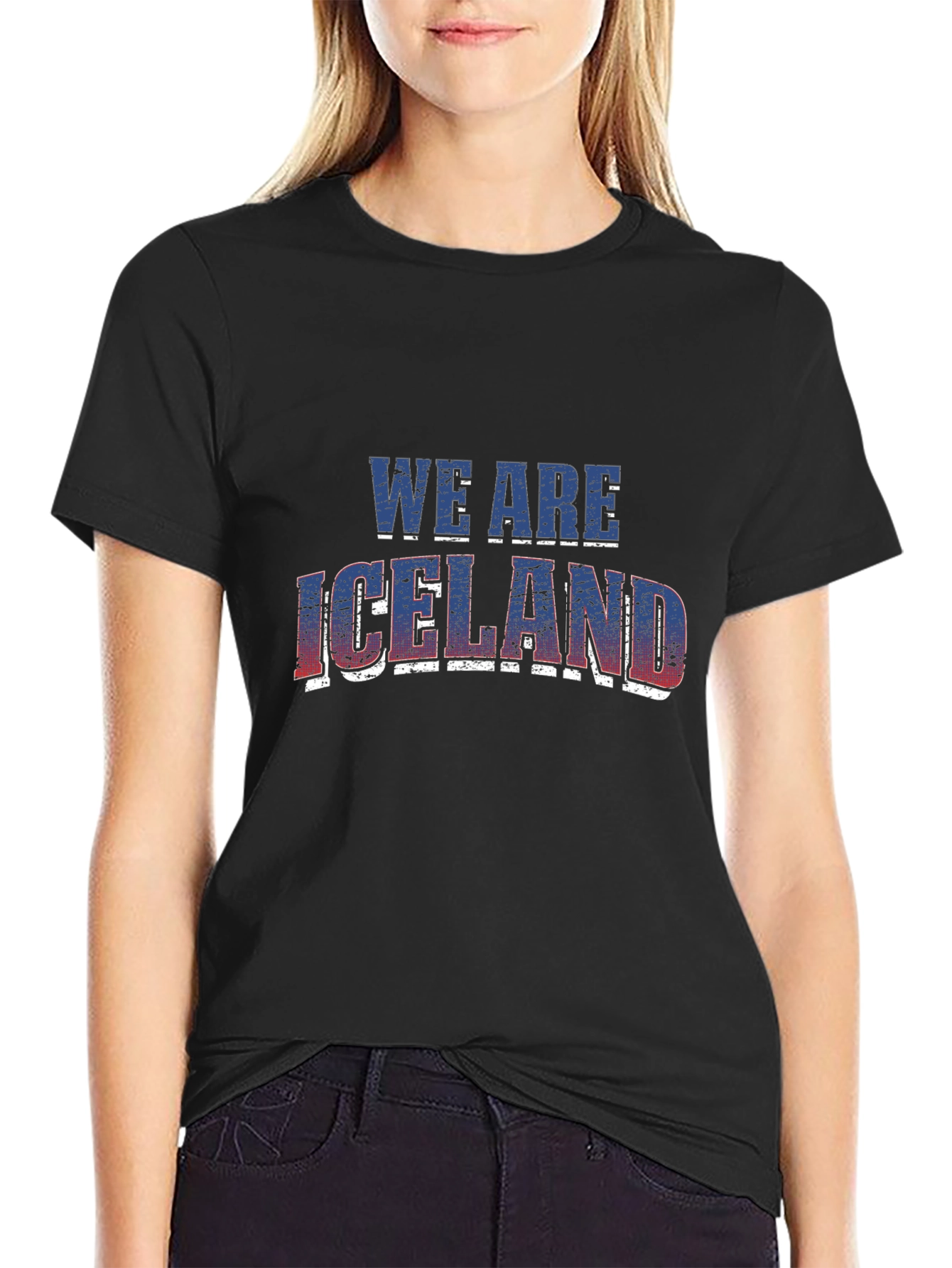 We Are Iceland Tee - Black Short Sleeve Cotton T-Shirt