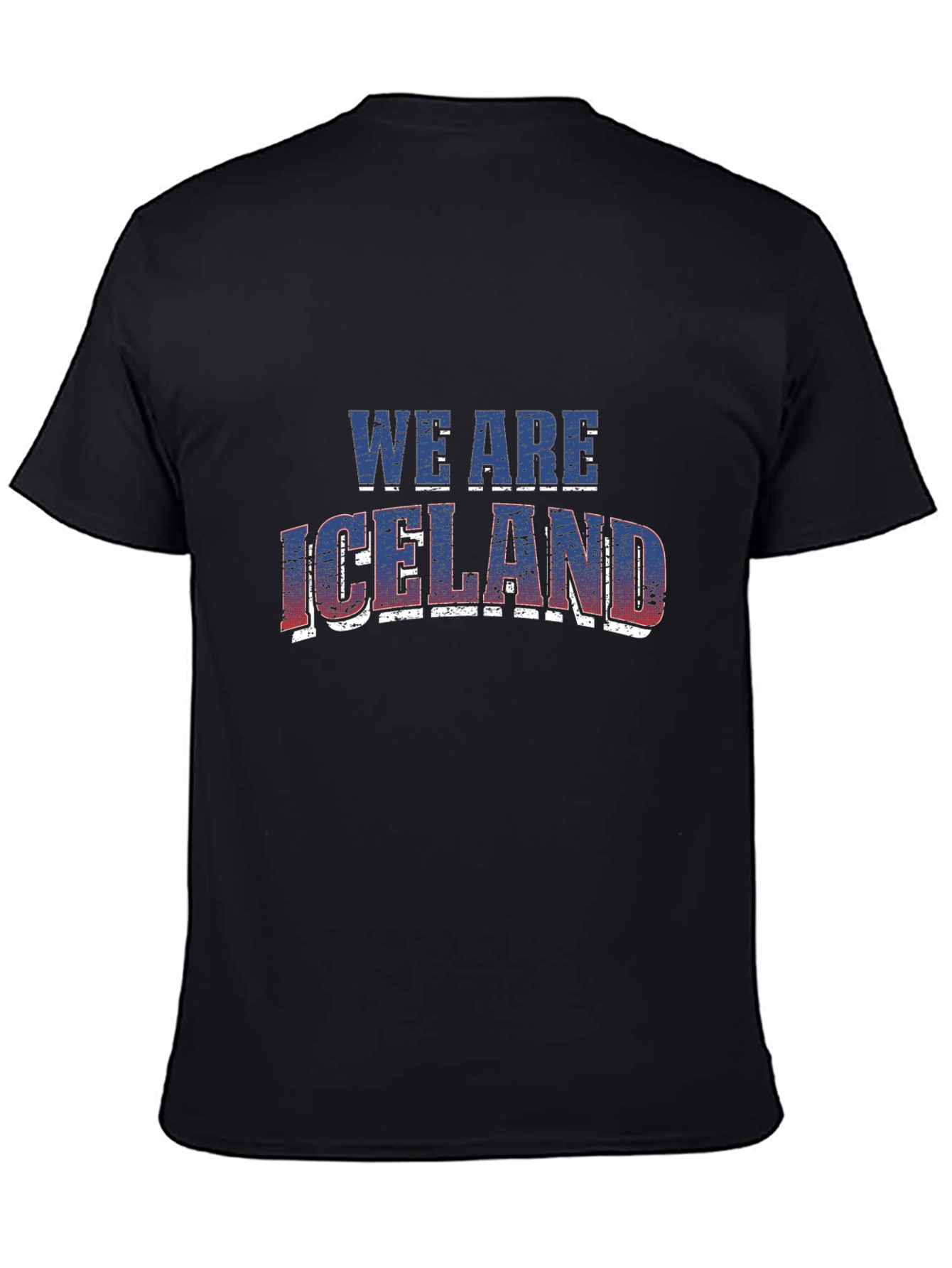 We Are Iceland Tee - Black Short Sleeve Cotton T-Shirt