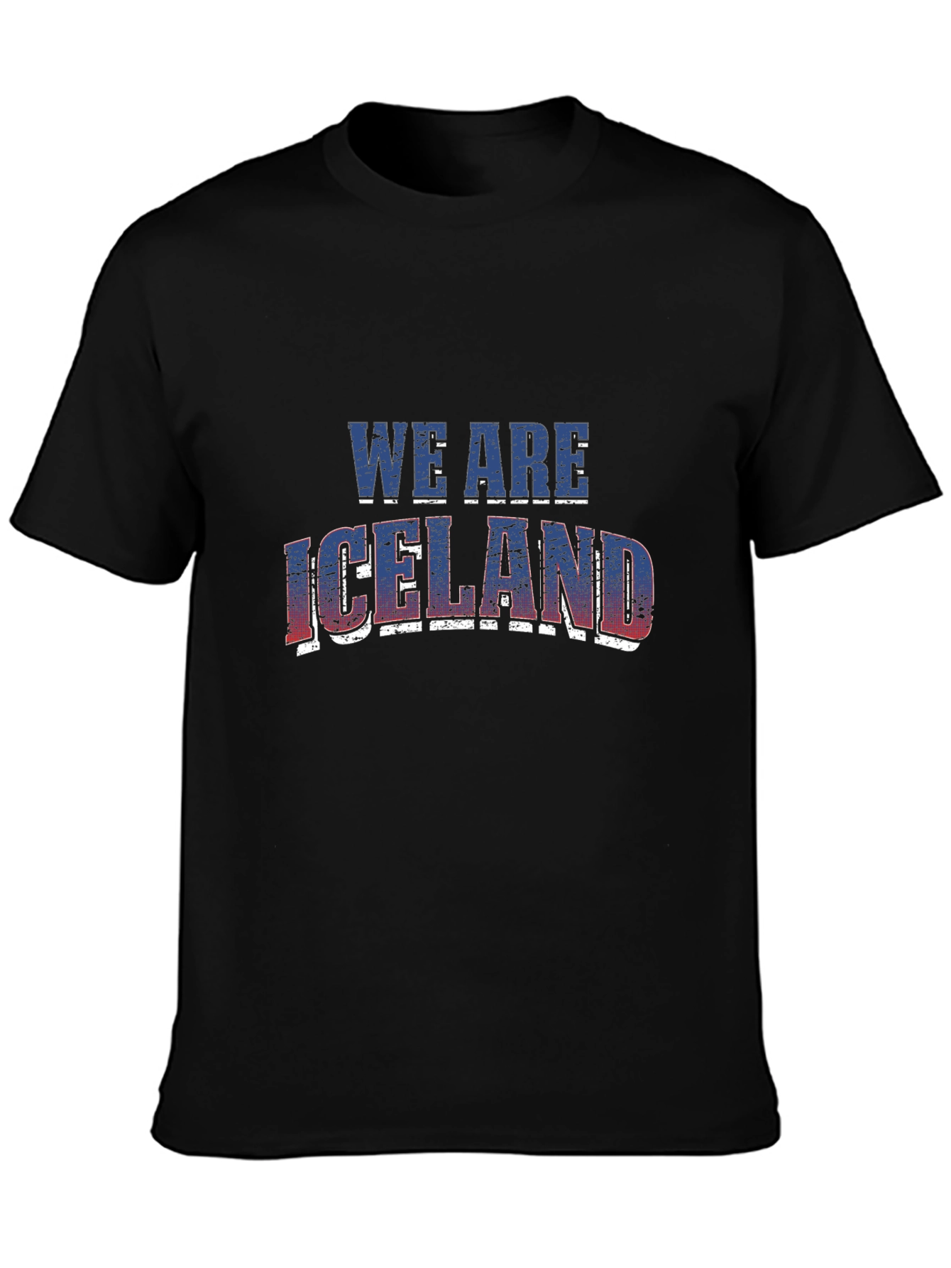 We Are Iceland Tee - Black Short Sleeve Cotton T-Shirt