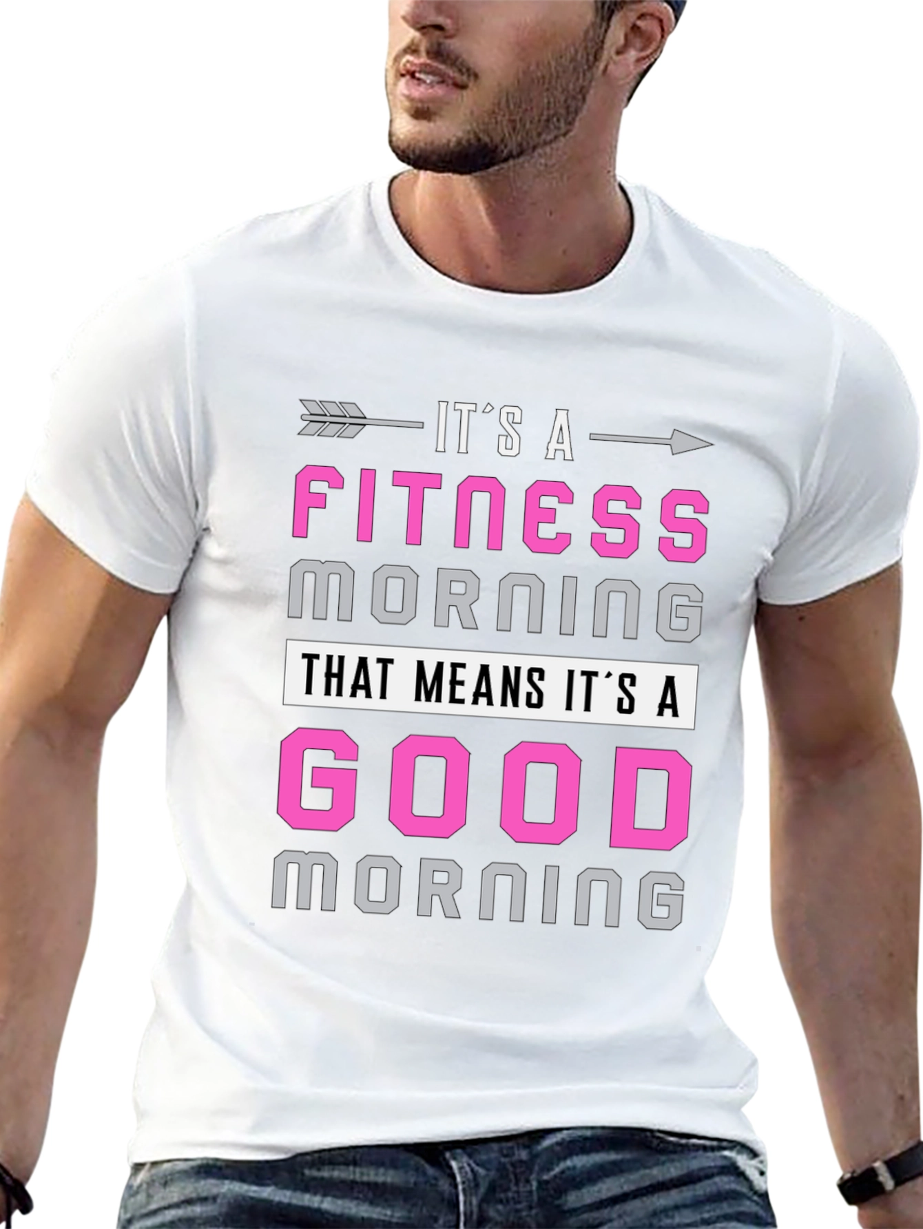 Fitness Morning Graphic Tee - Workout Motivation