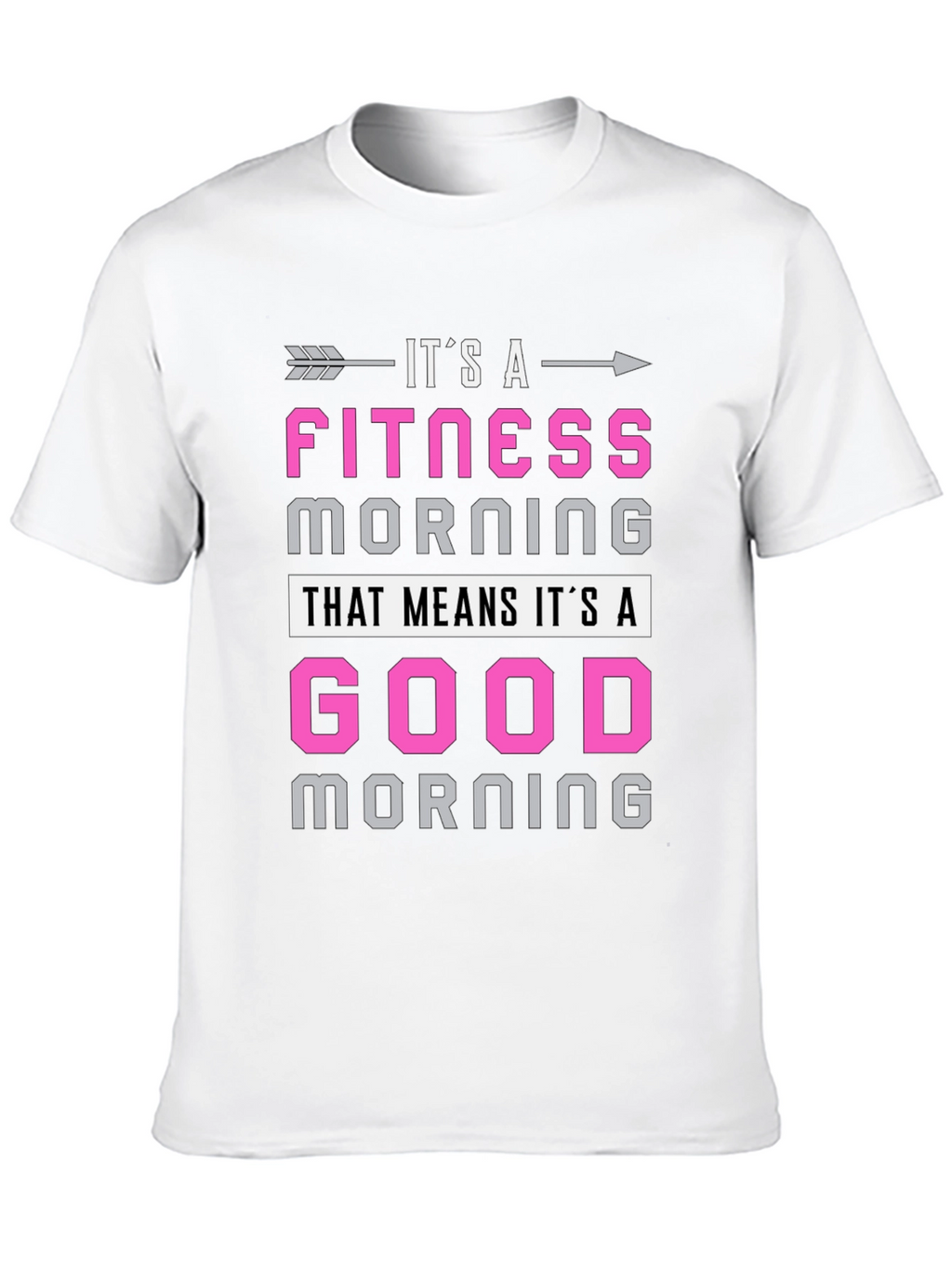 Fitness Morning Graphic Tee - Workout Motivation