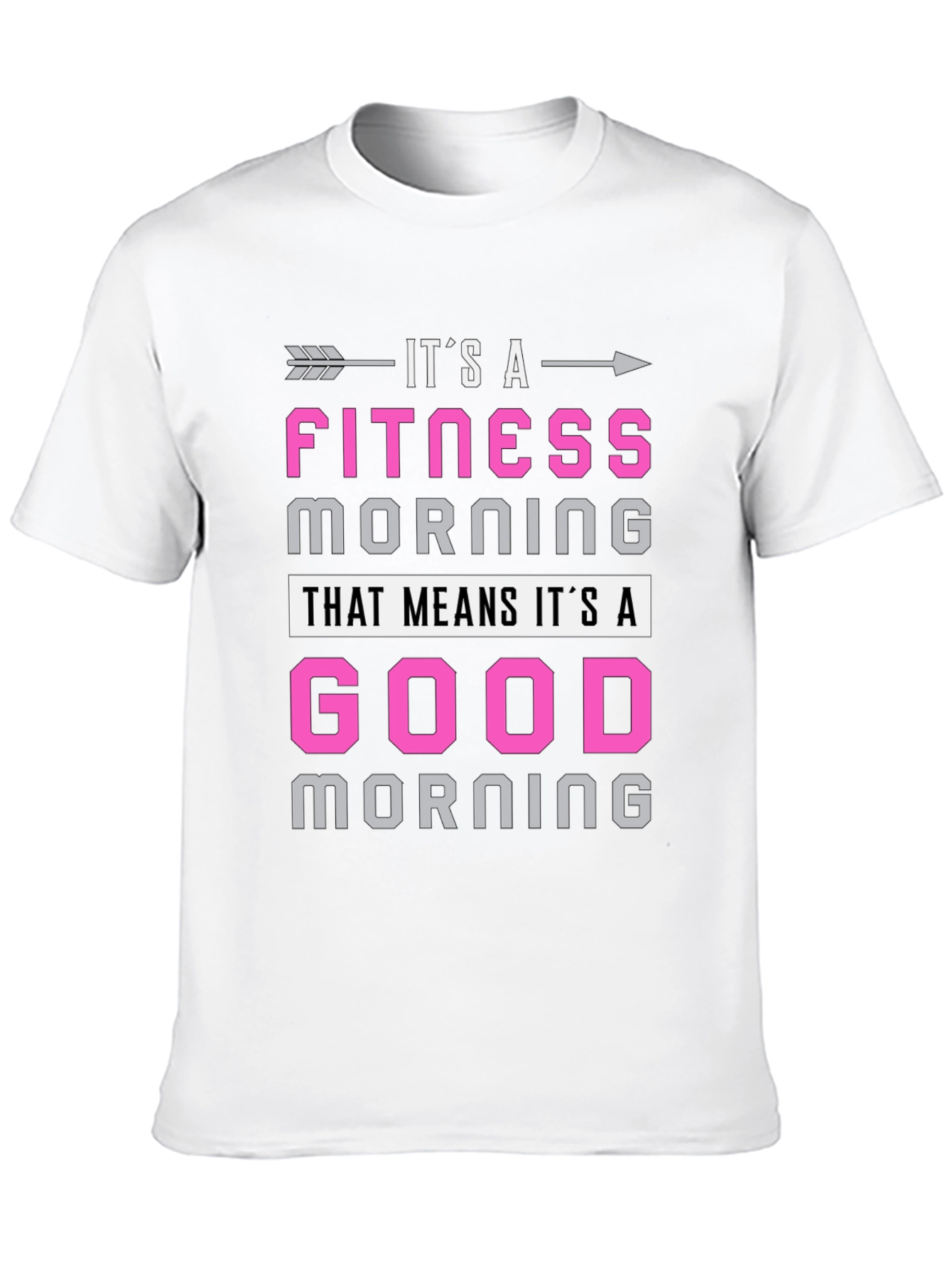 Fitness Morning Graphic Tee - Workout Motivation