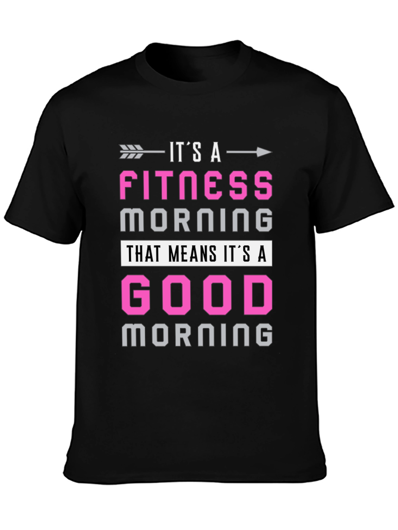 Fitness Morning Graphic Tee - Workout Motivation