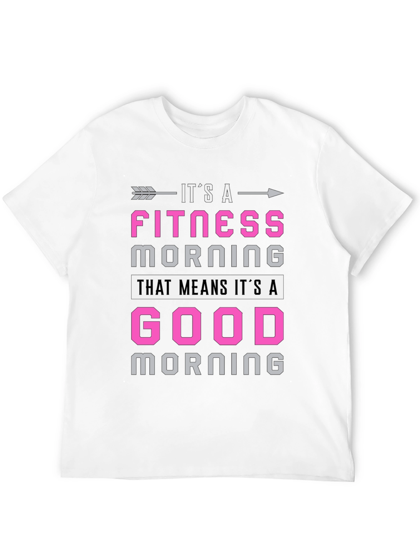 Fitness Morning Graphic Tee - Workout Motivation