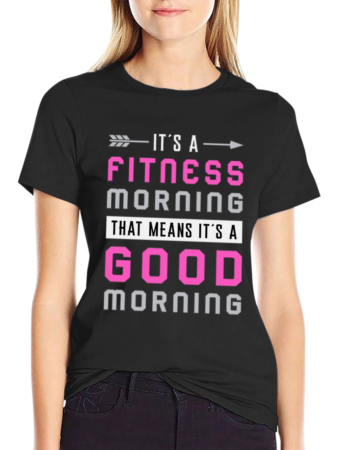 Fitness Morning Graphic Tee - Workout Motivation