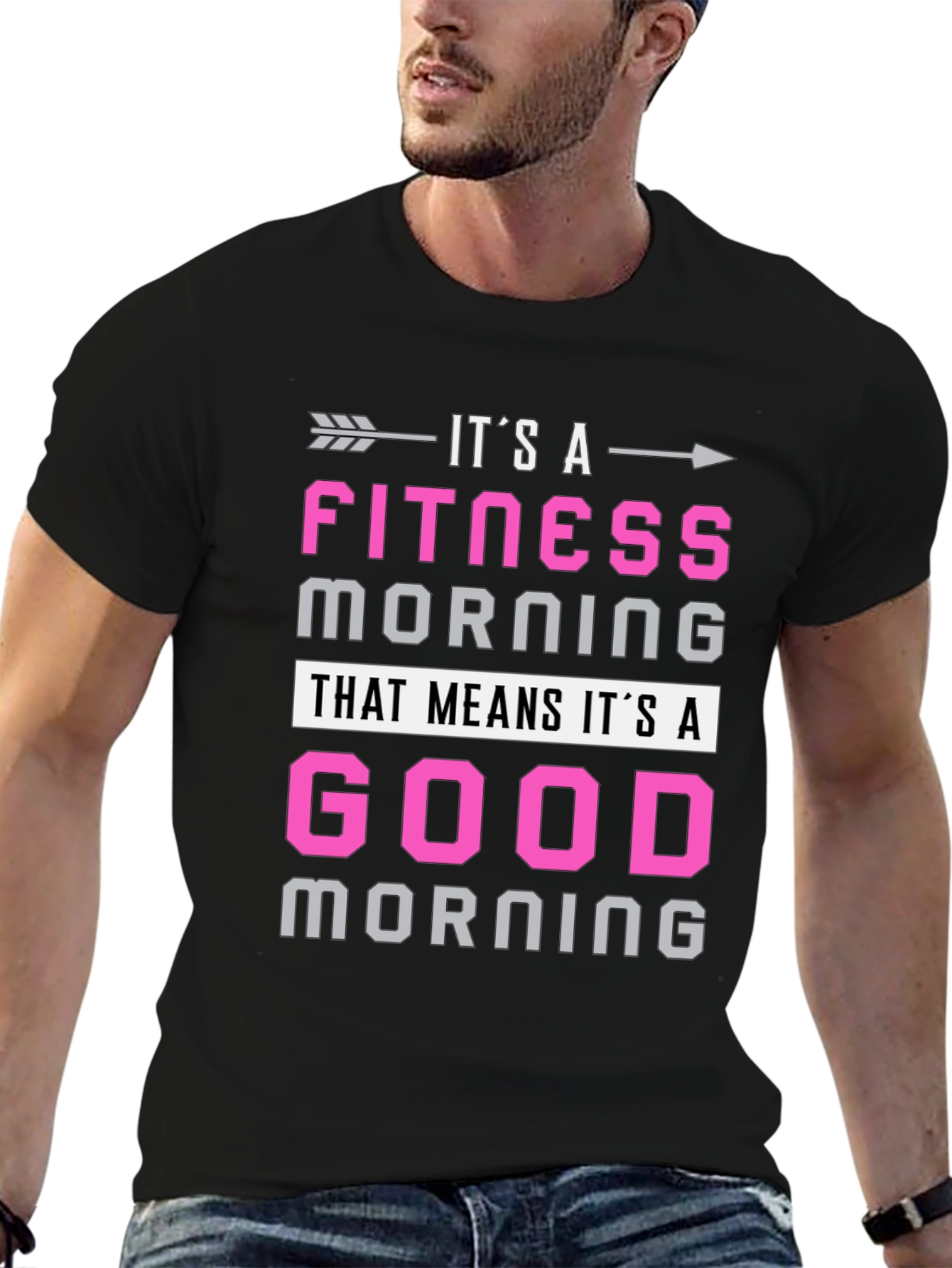 Fitness Morning Graphic Tee - Workout Motivation