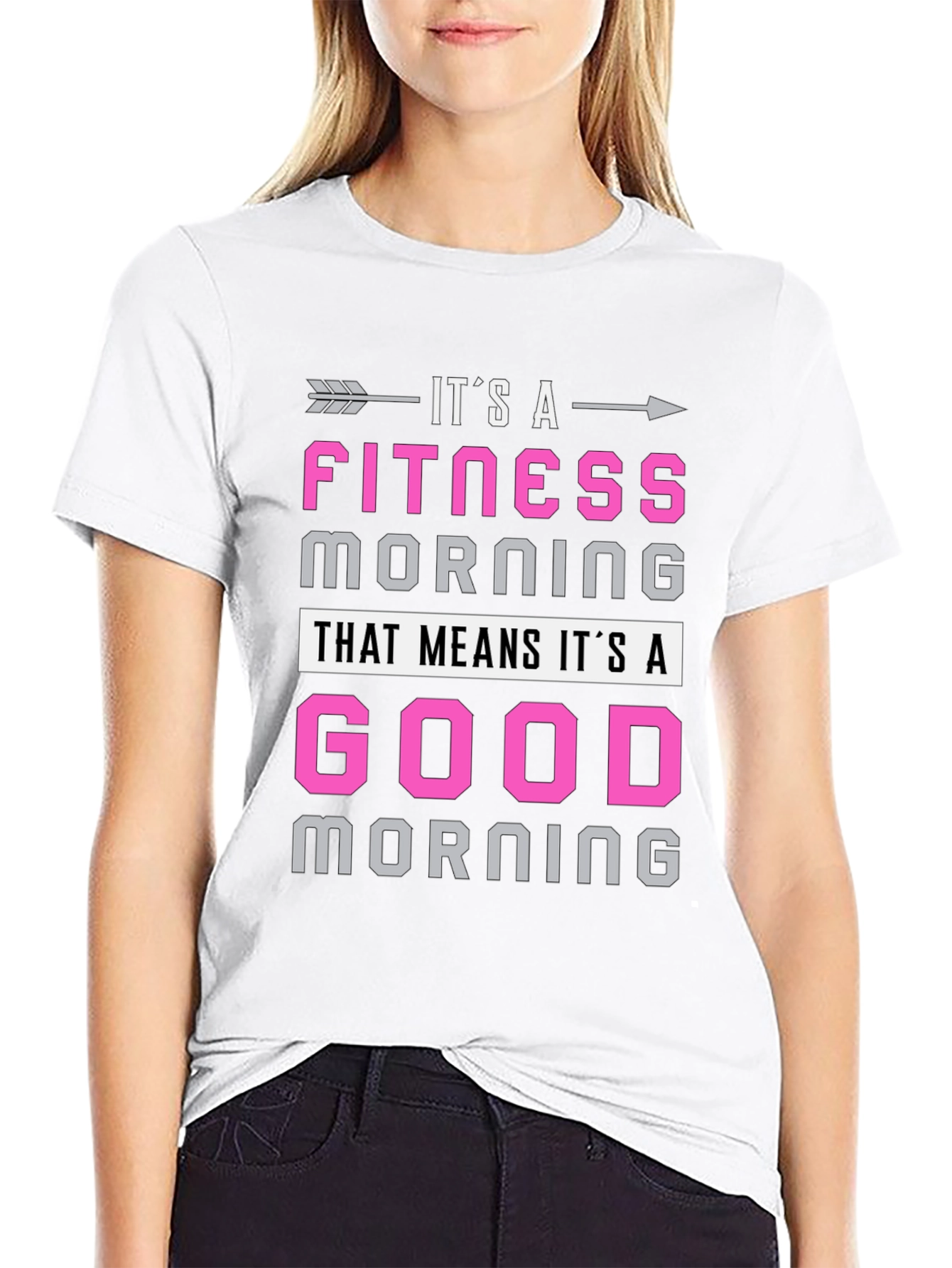 Fitness Morning Graphic Tee - Workout Motivation