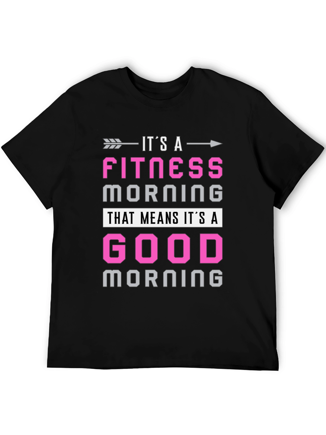 Fitness Morning Graphic Tee - Workout Motivation