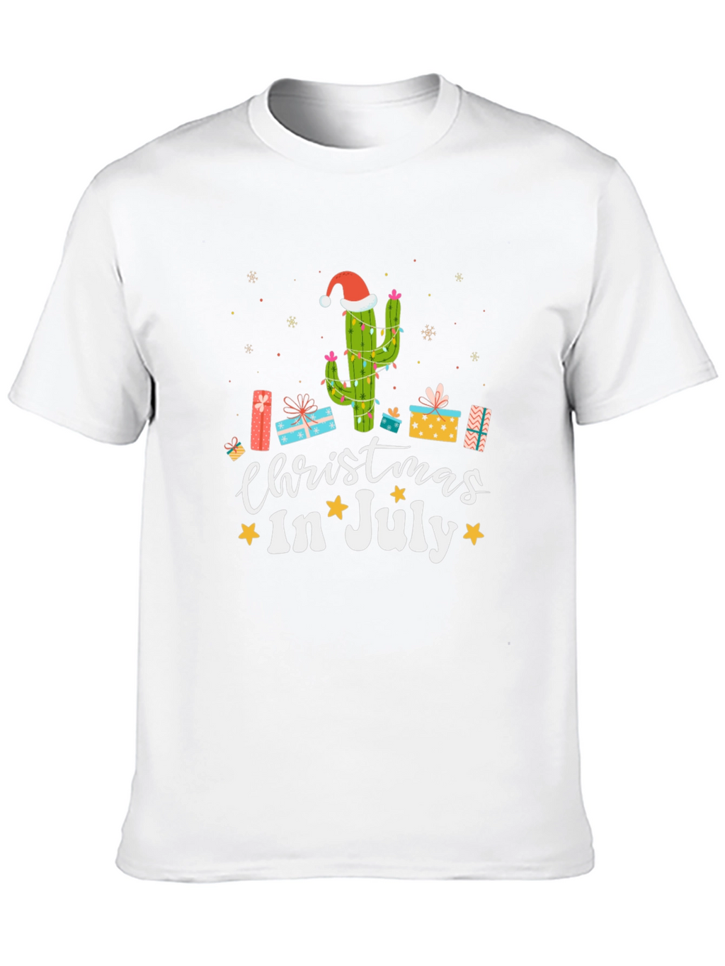 Christmas in July Cactus T-Shirt
