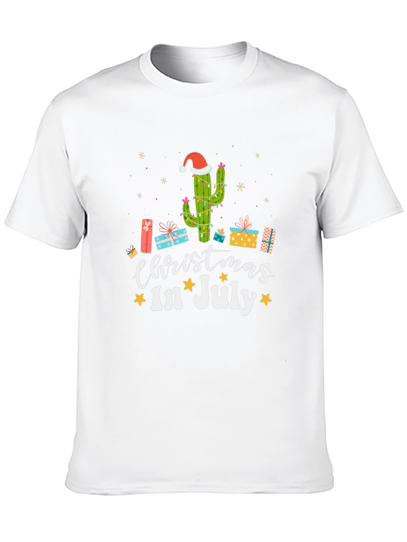 Christmas in July Cactus T-Shirt