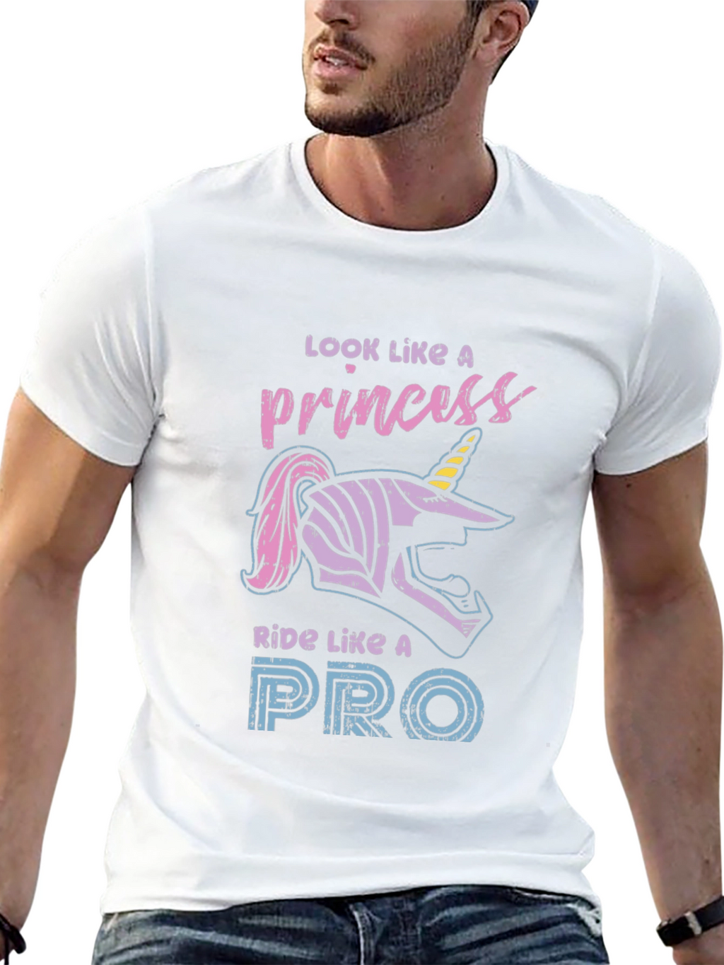 Princess Ride Like A Pro Black Graphic Tee