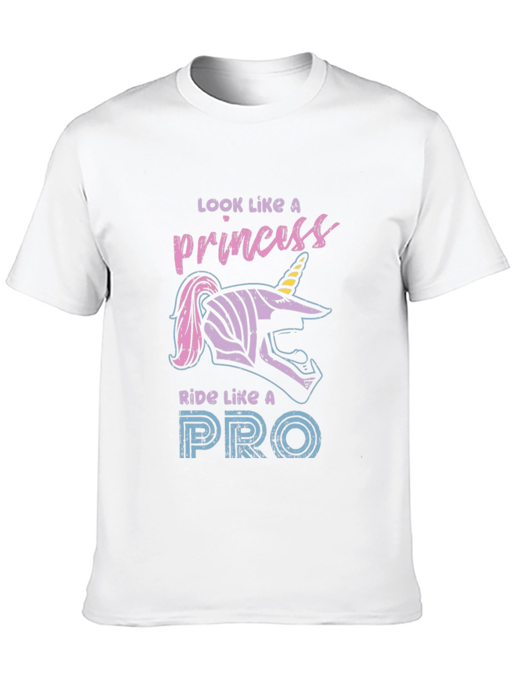 Princess Ride Like A Pro Black Graphic Tee