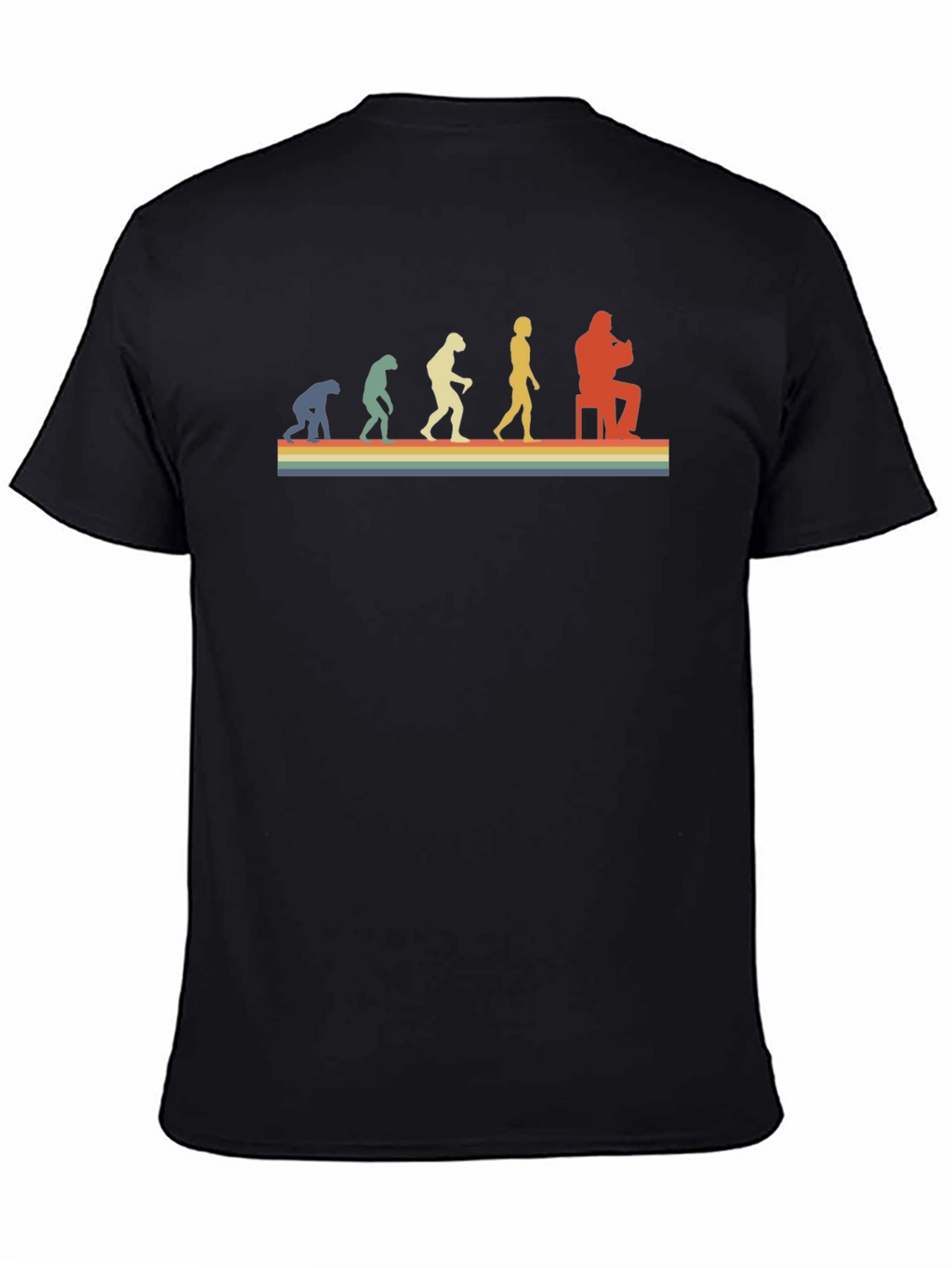Retro Evolution Musician T-Shirt - Black