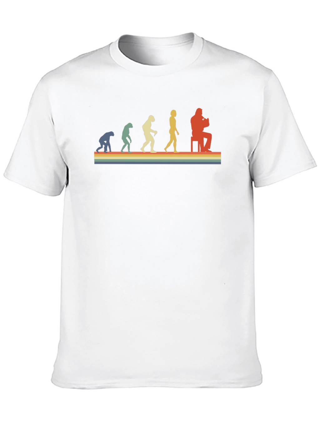 Retro Evolution Musician T-Shirt - Black