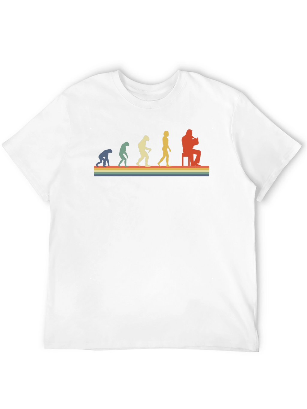 Retro Evolution Musician T-Shirt - Black