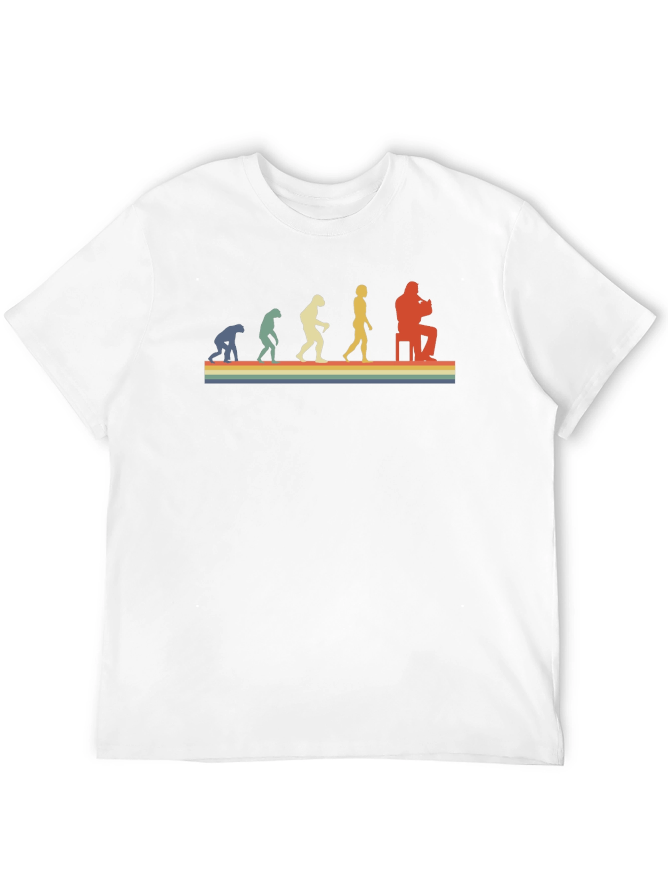 Retro Evolution Musician T-Shirt - Black