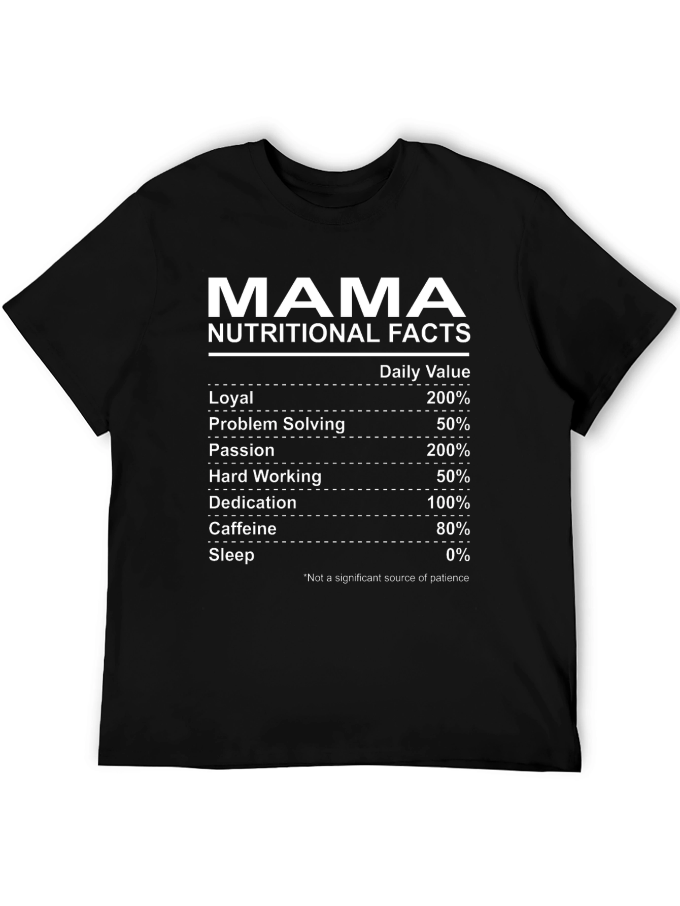 Mama Nutritional Facts T-Shirt