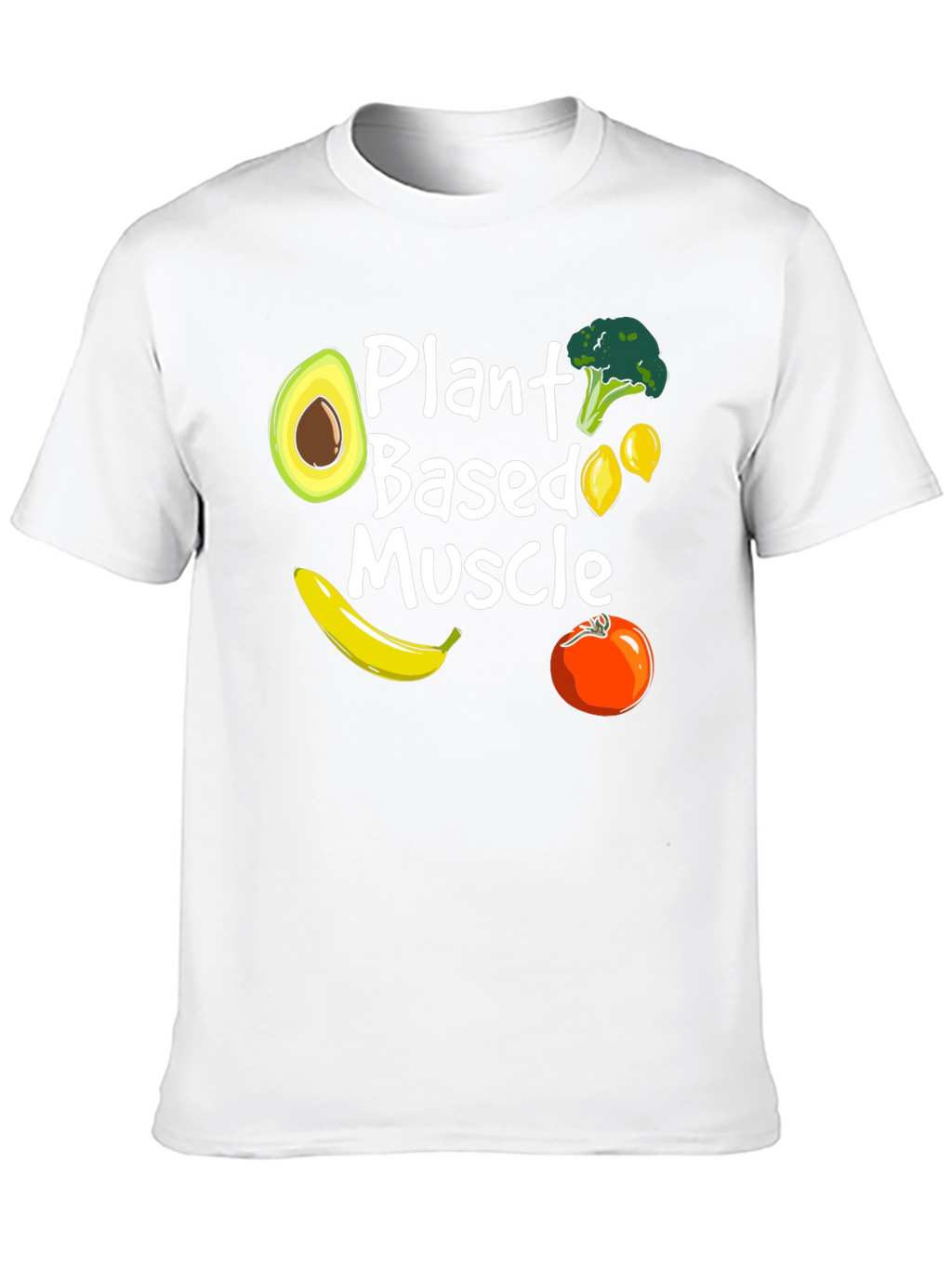 Plant Based Muscle T-Shirt Vegan Gym Tee
