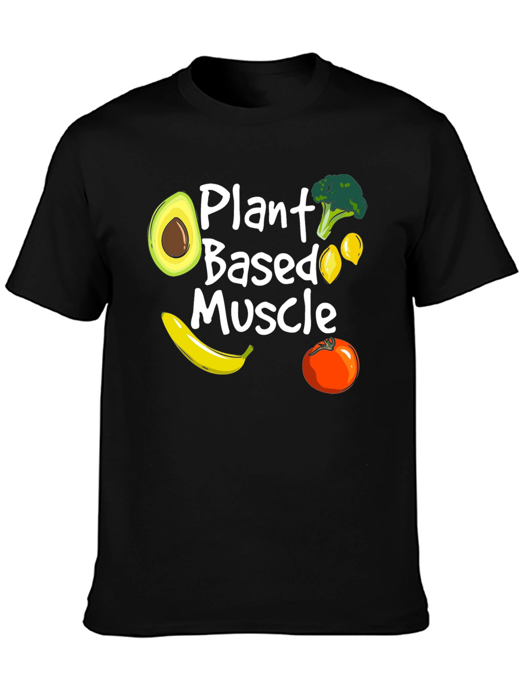 Plant Based Muscle T-Shirt Vegan Gym Tee
