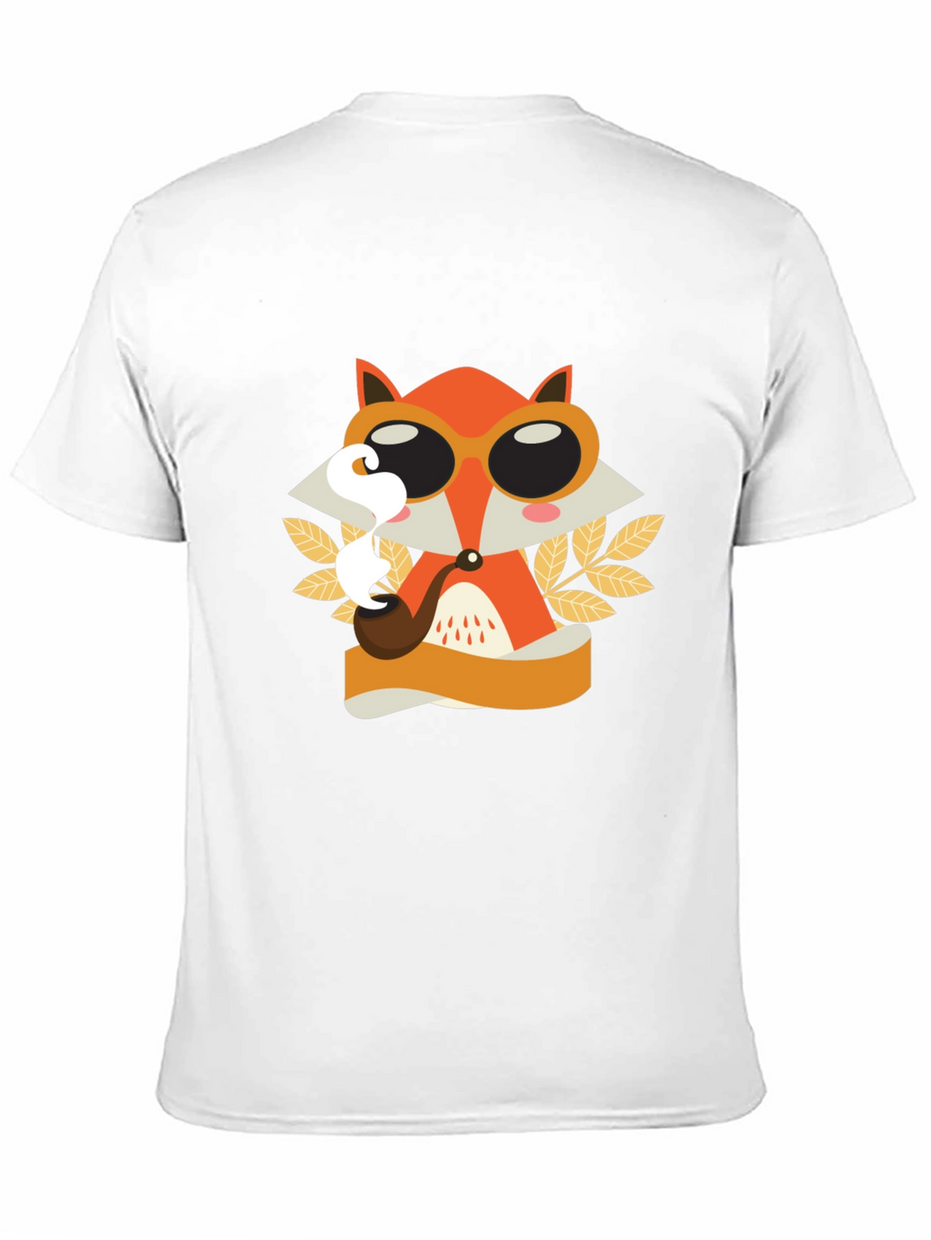 Smoking Fox Graphic Tee - Stylish Unisex T-Shirt