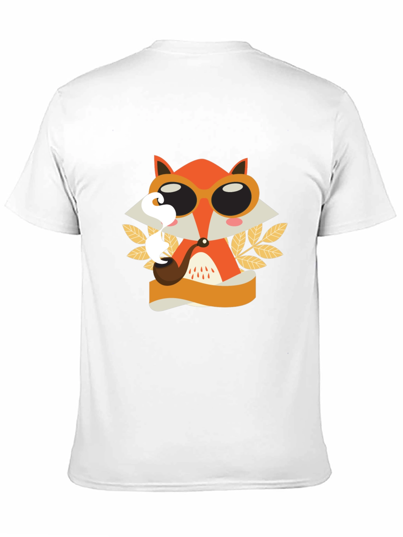 Smoking Fox Graphic Tee - Stylish Unisex T-Shirt