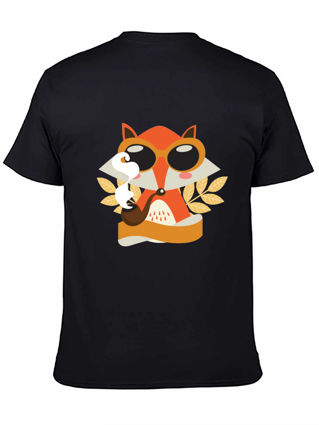 Smoking Fox Graphic Tee - Stylish Unisex T-Shirt
