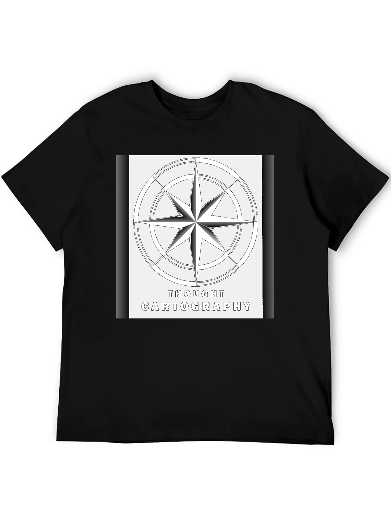 Thought Cartography Graphic T-Shirt - Black