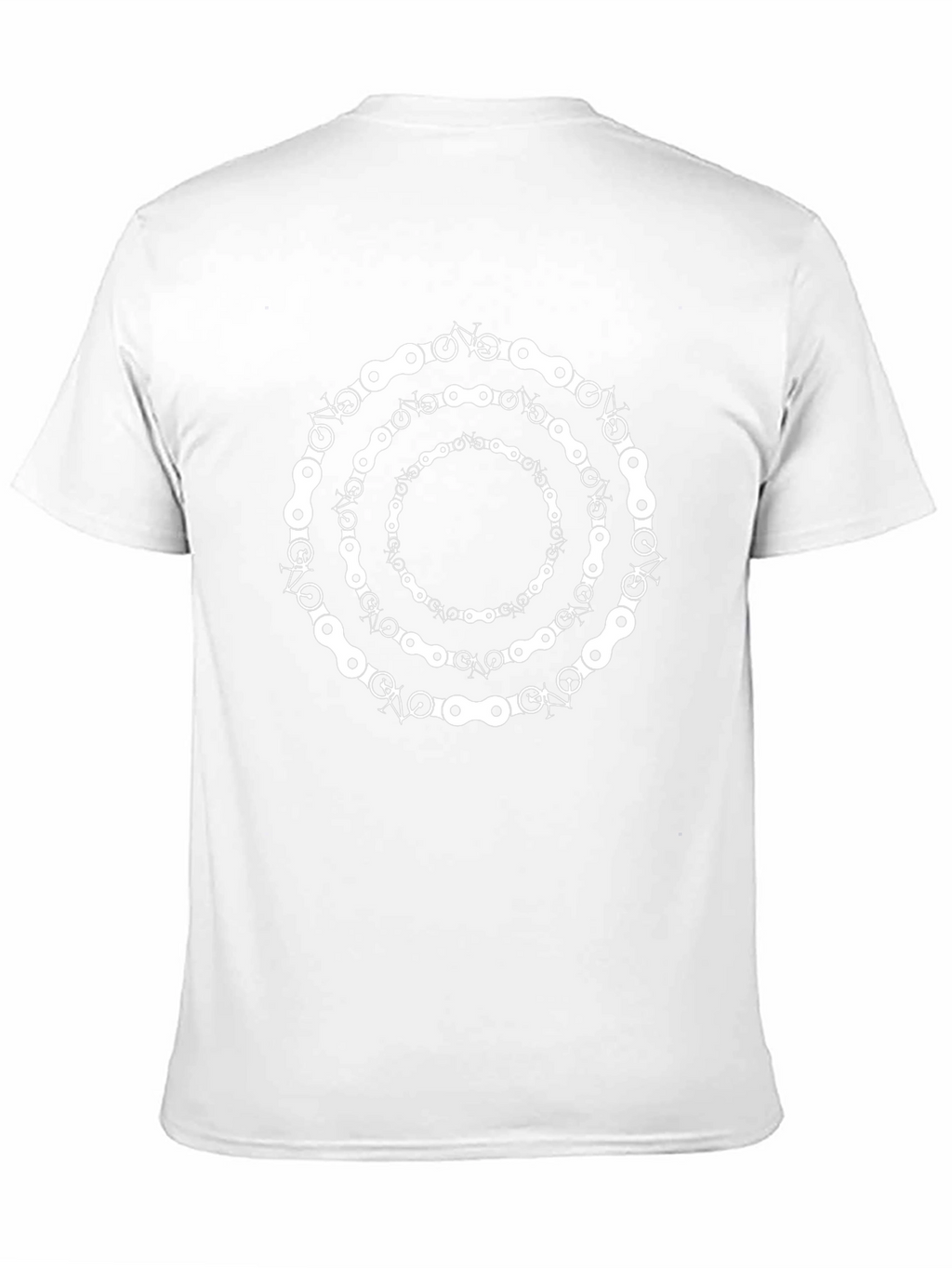 Bike Chain Rings Graphic Tee - Black Cotton T-Shirt