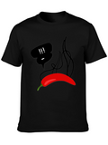 Spicy Pepper Graphic Tee - Black Unisex T-Shirt