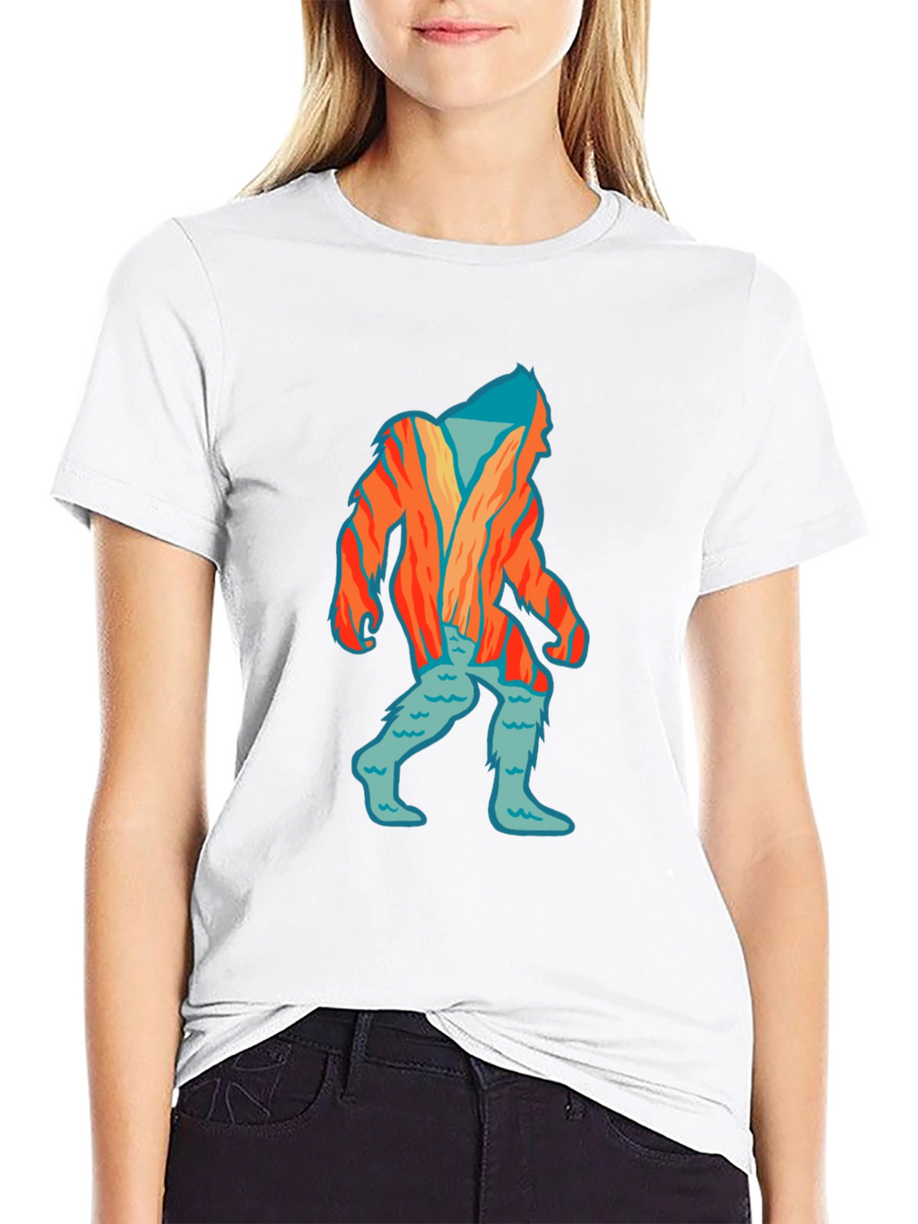 Bigfoot Graphic T-Shirt - Quirky Sasquatch Design