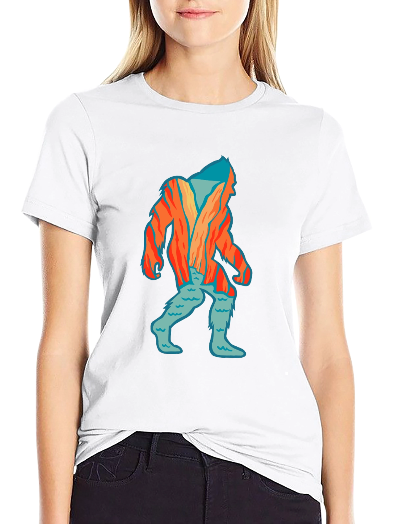Bigfoot Graphic T-Shirt - Quirky Sasquatch Design