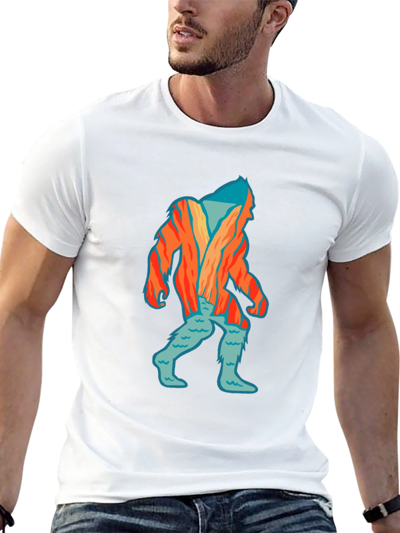 Bigfoot Graphic T-Shirt - Quirky Sasquatch Design