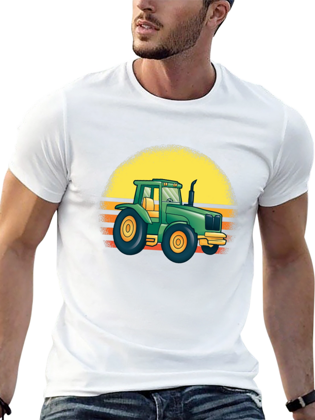 Retro Tractor Graphic T-Shirt - Farm Life Apparel