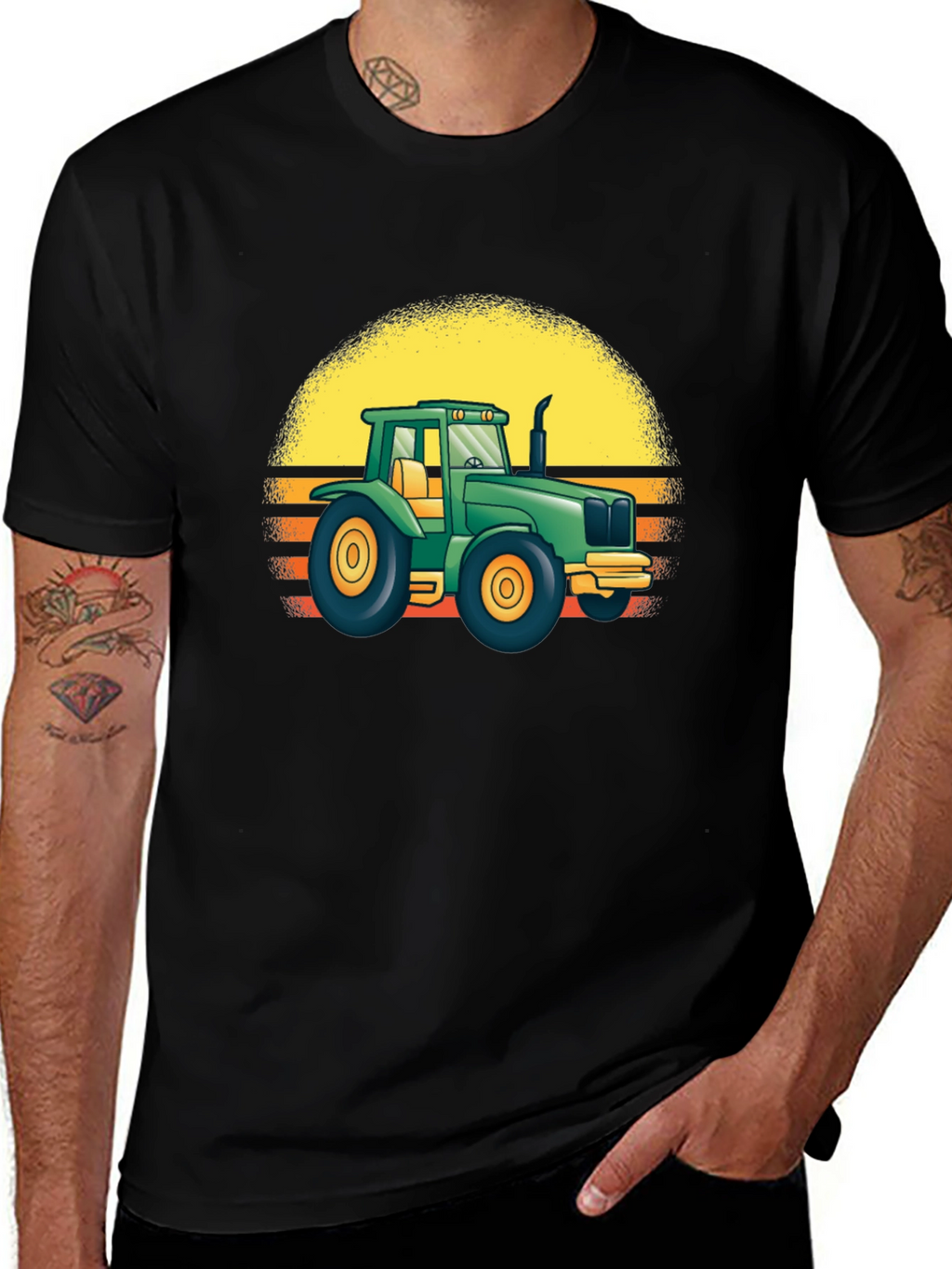 Retro Tractor Graphic T-Shirt - Farm Life Apparel