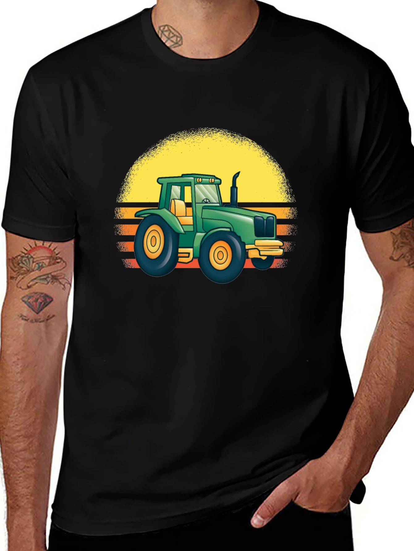 Retro Tractor Graphic T-Shirt - Farm Life Apparel