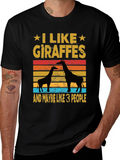 I Like Giraffes T-Shirt Animal Lover Tee
