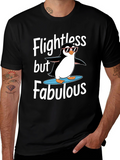 Flightless But Fabulous Penguin Graphic Tee