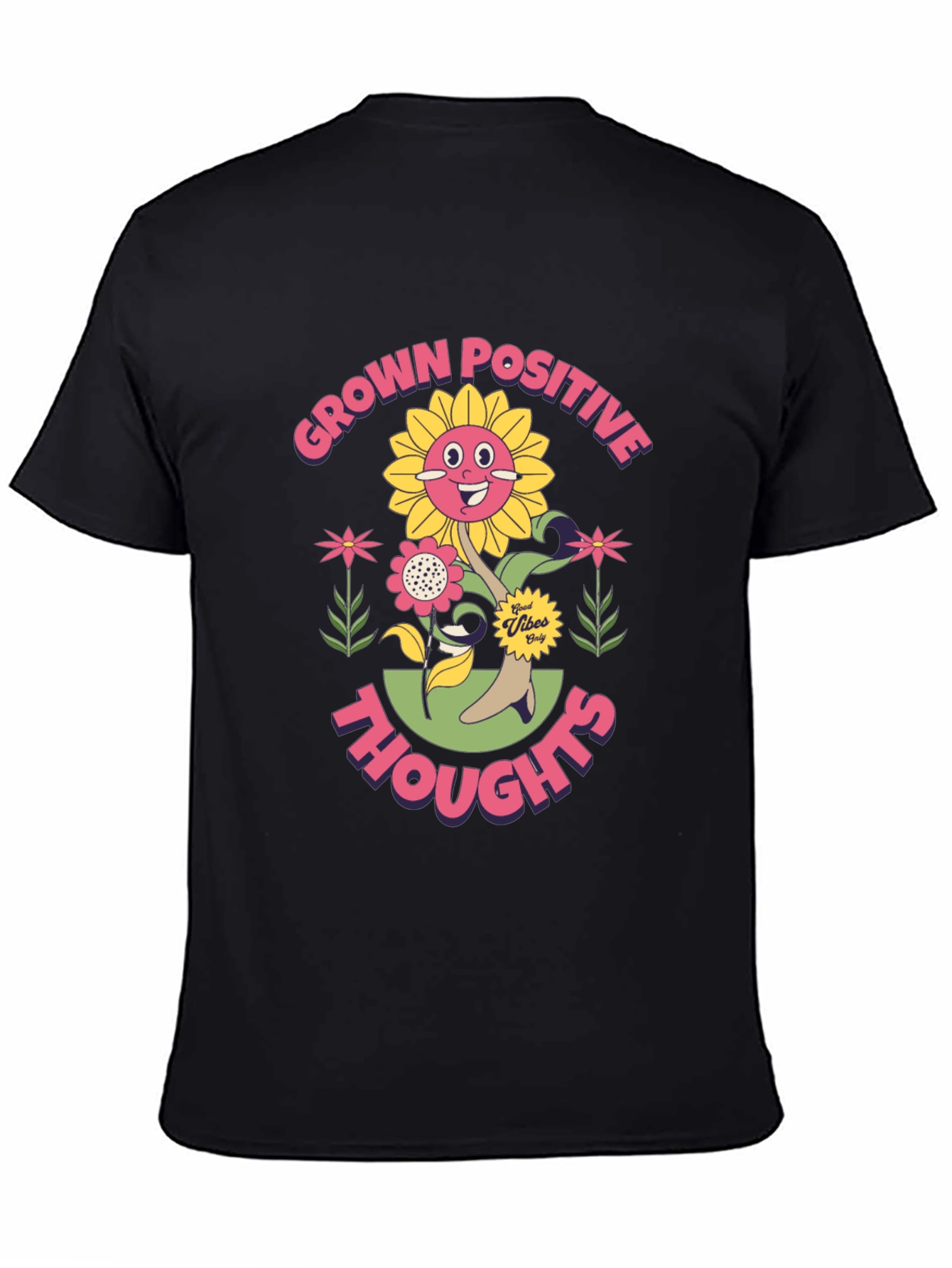 Grown Positive Thoughts Graphic T-Shirt