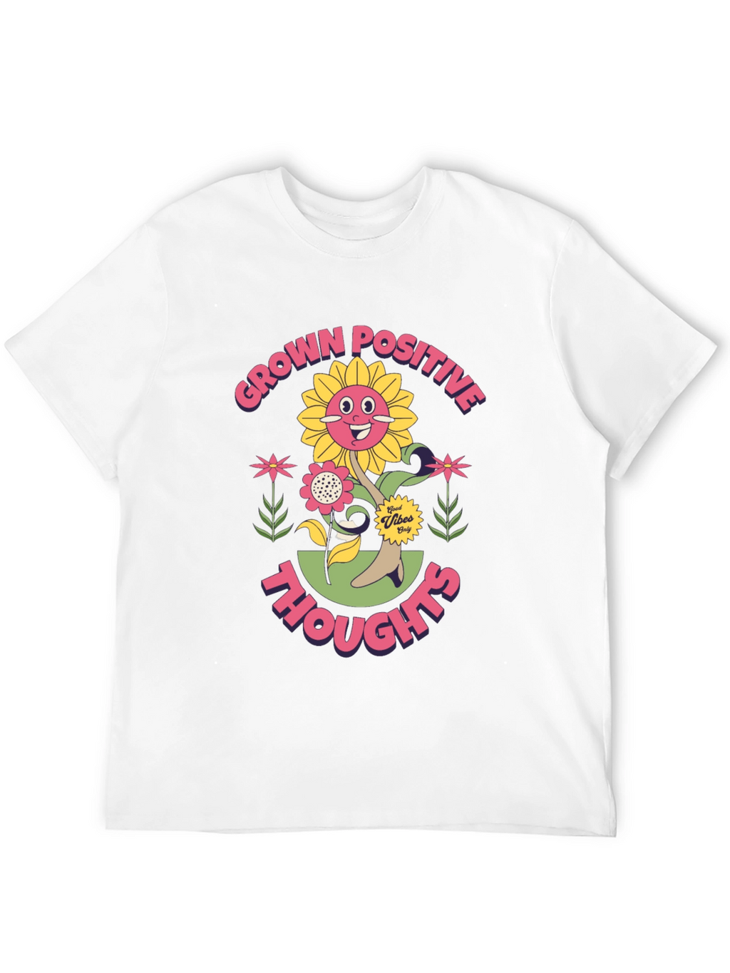 Grown Positive Thoughts Graphic T-Shirt