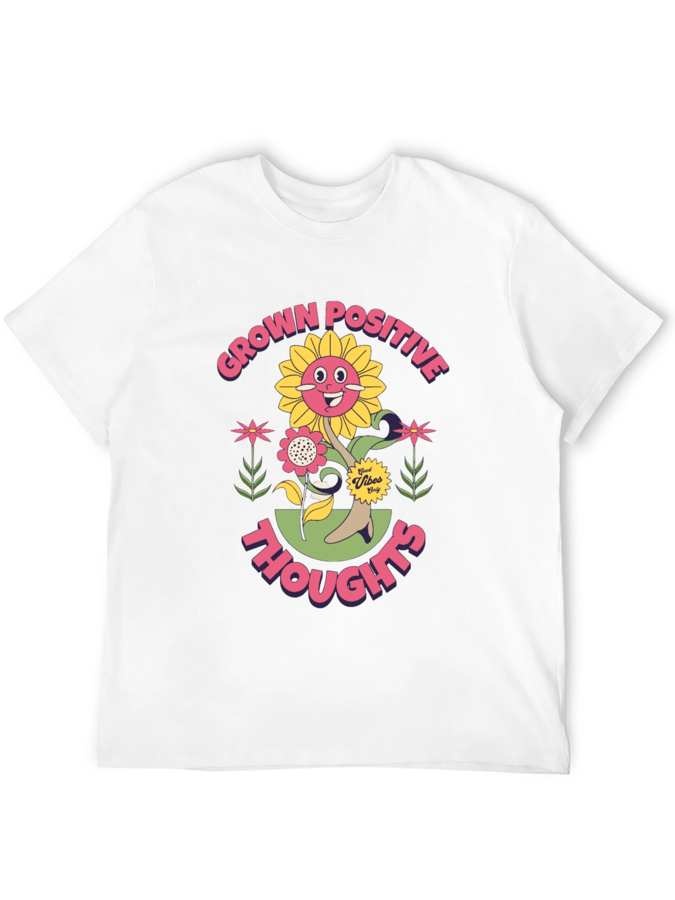 Grown Positive Thoughts Graphic T-Shirt